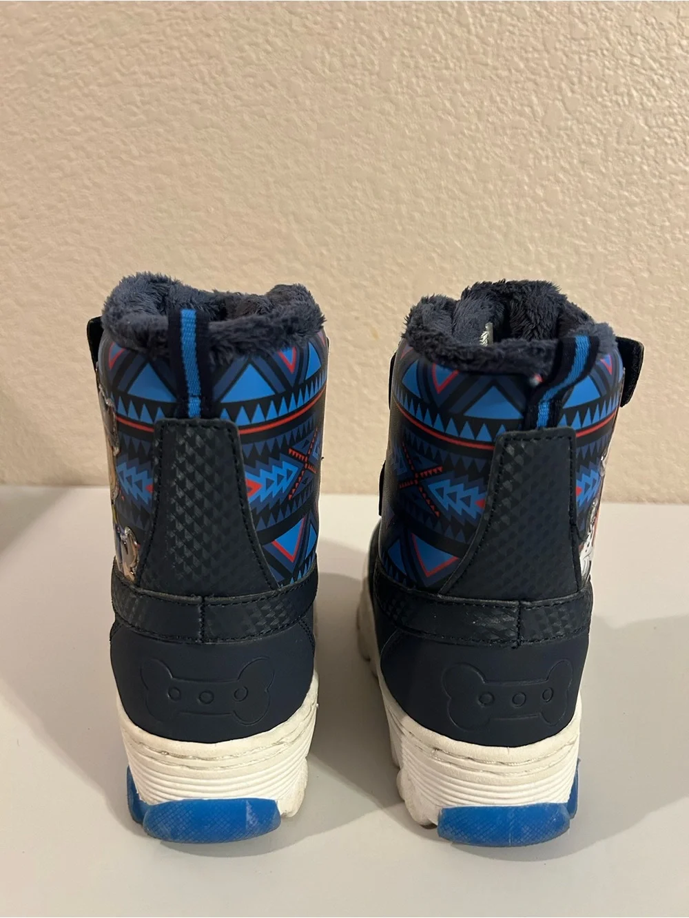 Nickelodeon Paw Patrol Toddler Light Up Winter Boots Blue Size 10